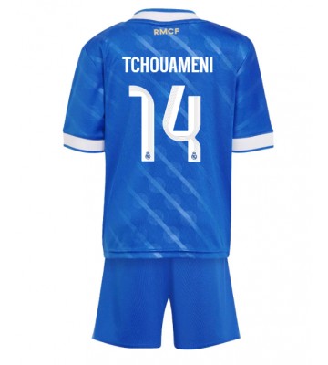 Real Madrid Aurelien Tchouameni #14 Tredjetrøje Børn 2025-26 Kortærmet (+ Korte bukser)